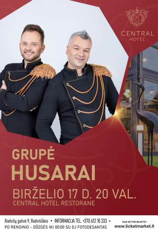 Muzikinis vakaras. Grupė HUSARAI