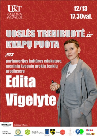 Uoslės treniruotė ir kvapų puota su EDITA VIGELYTE