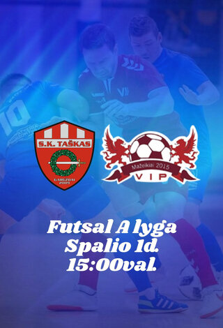 Futsal A lyga: Gargždų Pramogos -  Mažeikių VIP