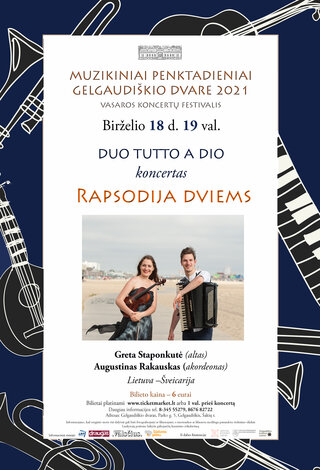 Dueto TUTTO A DIO koncertas „Rapsodija dviems“