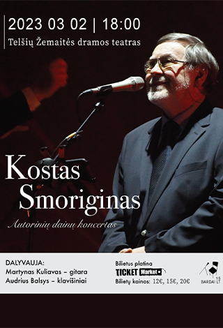 Kostas Smoriginas | Autorinių dainų koncertas