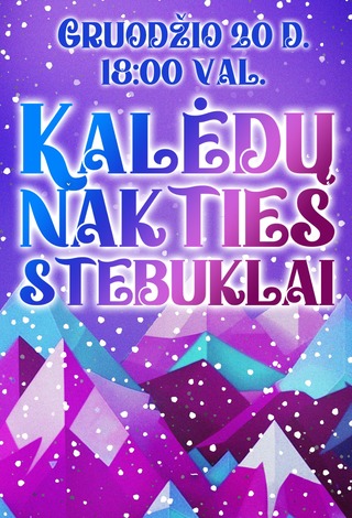 Šventinis koncertas ,,Kalėdų nakties stebuklai“