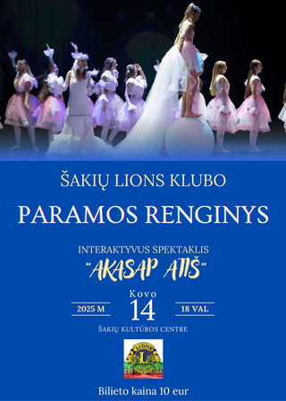 Paramos renginys “AKASAP ATIŠ”