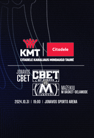 Citadele KMT: Jonavos CBet - M Basket-Delamode