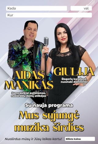 Aidas Manikas ir Giulija | Mus sujungė muzika širdies