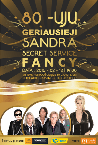 80-ųjų geriausi: Sandra, Fancy, Secret Service
