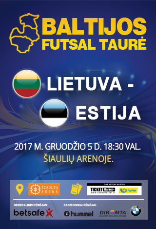 Baltijos futsal taurė: Lietuva-Estija