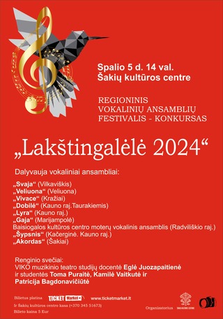 Regioninis vokalinių ansamblių festivalis – konkursas „Lakštingalėlė 2024“