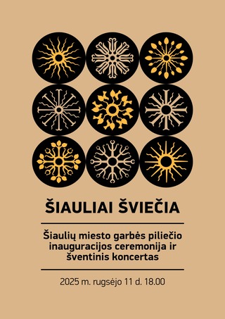 ŠIAULIŲ MIESTO GARBĖS PILIEČIO INAUGURACIJOS CEREMONIJA IR ŠVENTINIS KONCERTAS