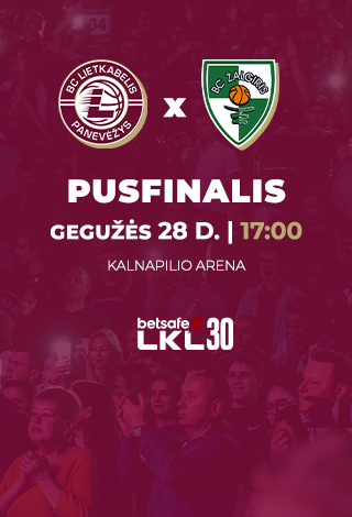 LKL PUSFINALIS: 7bet-Lietkabelis - Kauno Žalgiris