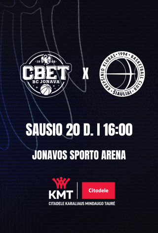 Jonavos CBet - KK Šiauliai