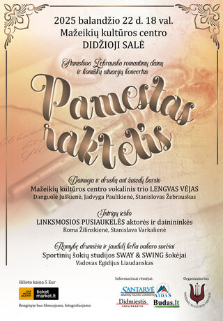 Stanislovo Žebrausko romantinių dainų ir komiškų situacijų koncertas „Pamestas raktelis“