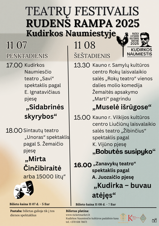 Teatrų festivalis RUDENS RAMPA 2025