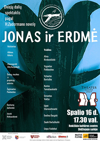 Spektaklis JONAS IR ERDMĖ | THEATER CLUSTER