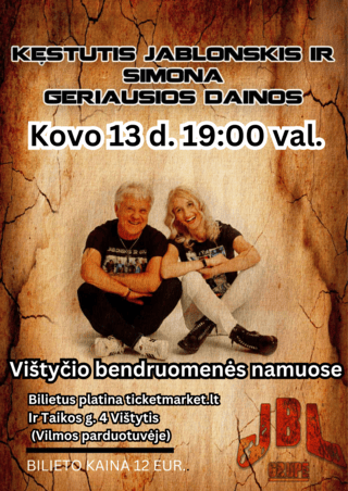 NEĮVYKS. Kęstutis Jablonskis ir Simona. Geriausios dainos