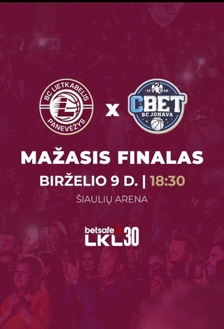 LKL mažasis finalas: 7bet-Lietkabelis - Jonavos CBET